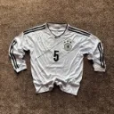 Vintage Style Germany DFB Long Sleeve Soccer Jersey-M