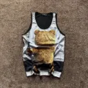 Streetwear Bear Mesh Basketball Jersey - Size XL - Oversized Graphic Tank