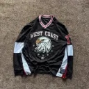 Primark "West Coast" Eagle Long-Sleeve Jersey Shirt - Boxy XL Fit