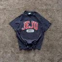 Vintage JEJU 1955 Graphic T-Shirt - Retro Varsity Style - Size M