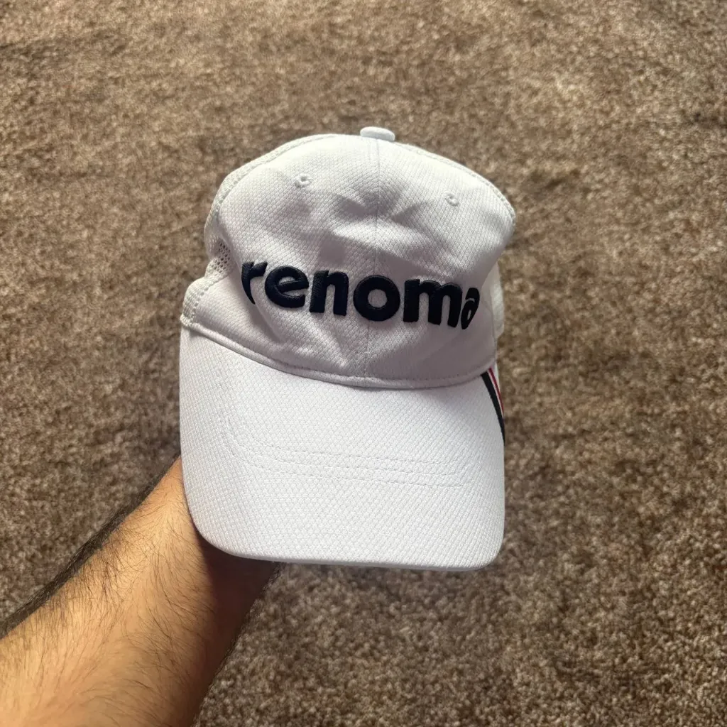 Vintage Renoma Paris Mesh Performance Cap – White