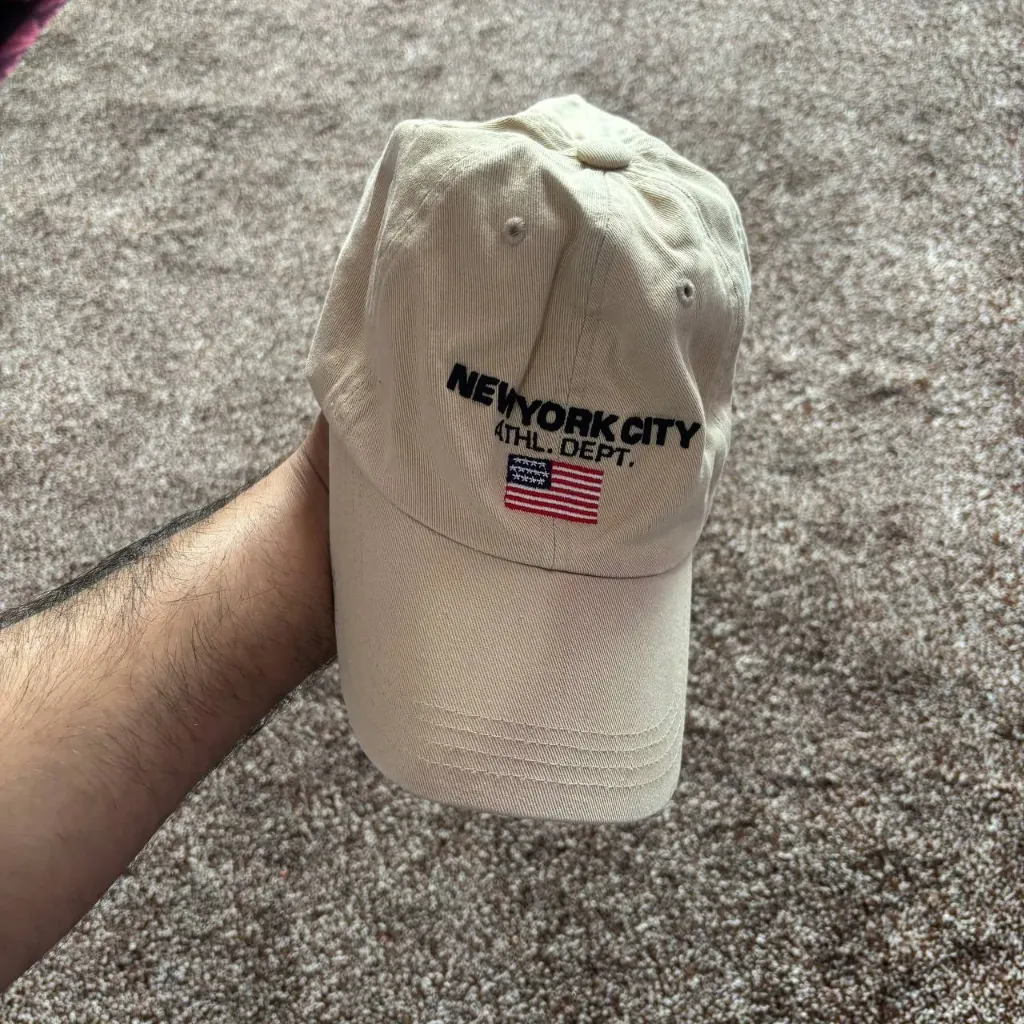 Vintage New York City Athl. Dept. Flag Cap – Beige