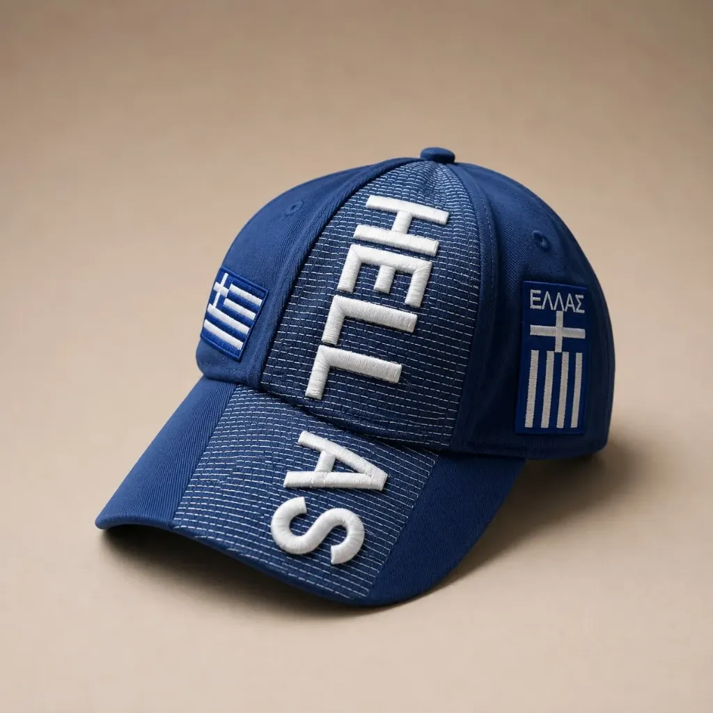 Hellas GreeceEmbroidered Cap