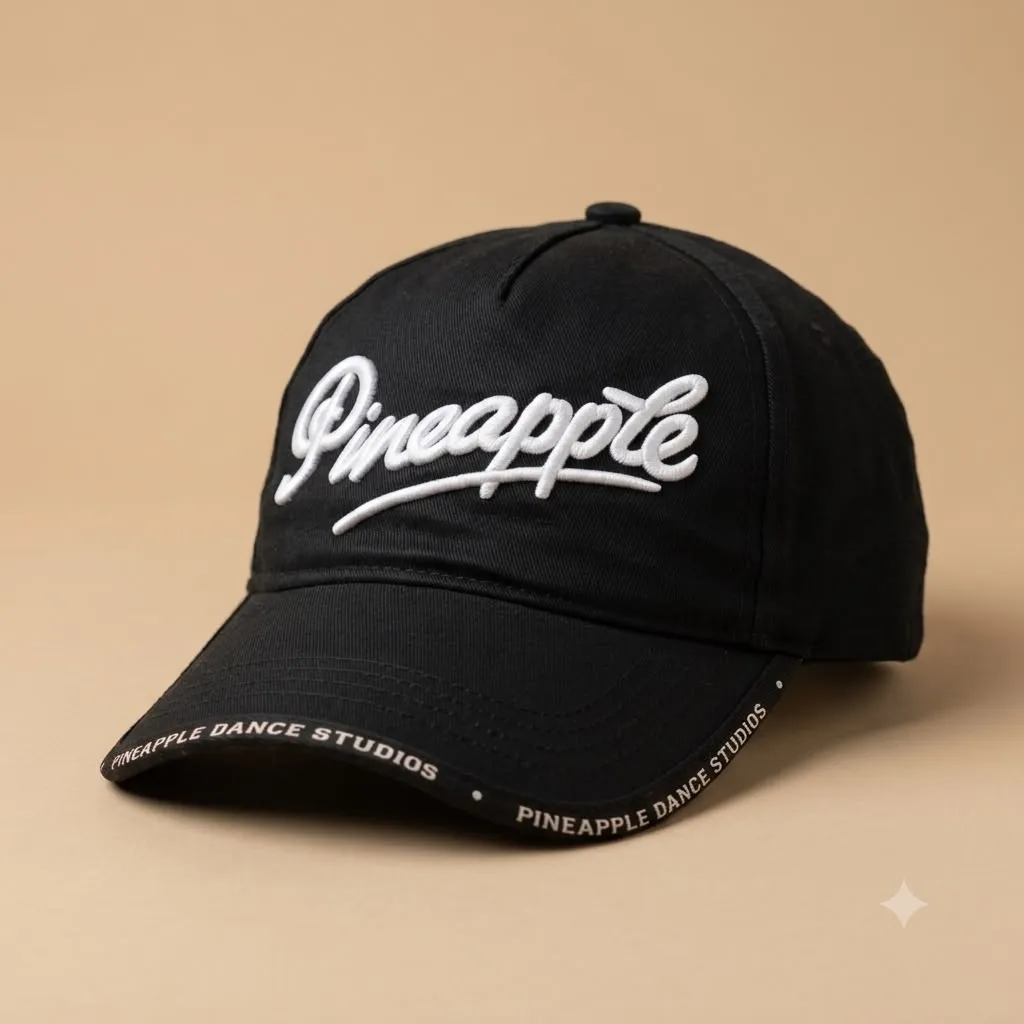 Retro Pine Apple Embroidered Cap