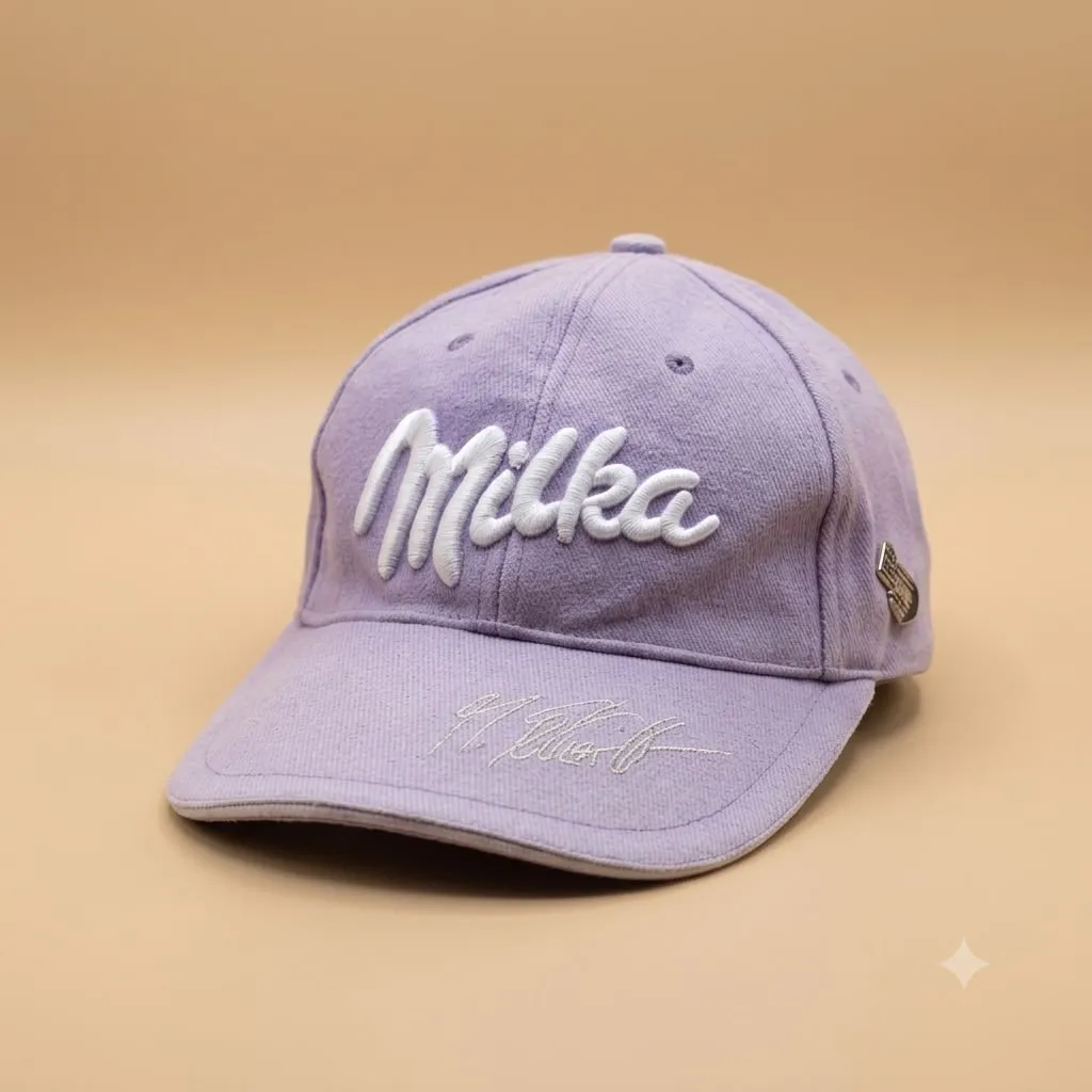 Vintage Milka Embroidered Cap